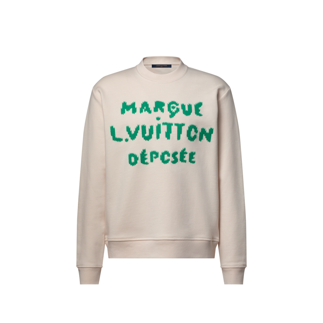 Embroidered Signature Sweatshirt - Ready-to-Wear | LOUIS VUITTON